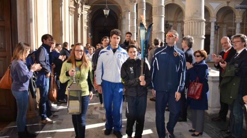 La fiaccola dell'Universiade di Trentino 2013 ha attraversato Torino