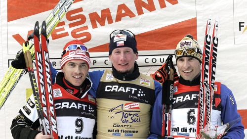Marc Gini vince lo slalom in notturna di Coppa Europa di Pozza di Fassa