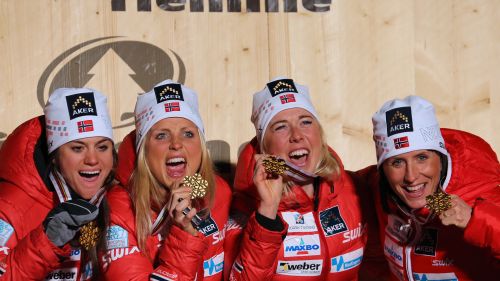 Norvegia I domina la staffetta 4x5 km femminile di Lillehammer
