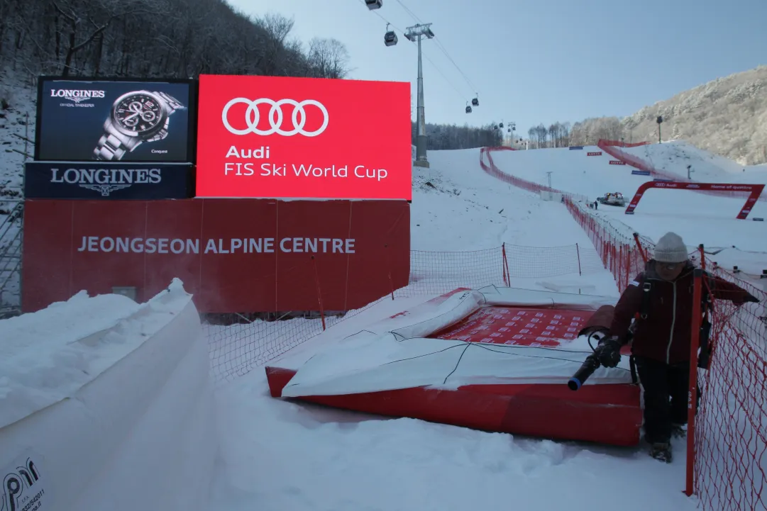 Controllo neve ok per la trasferta femminile di Jeongseon