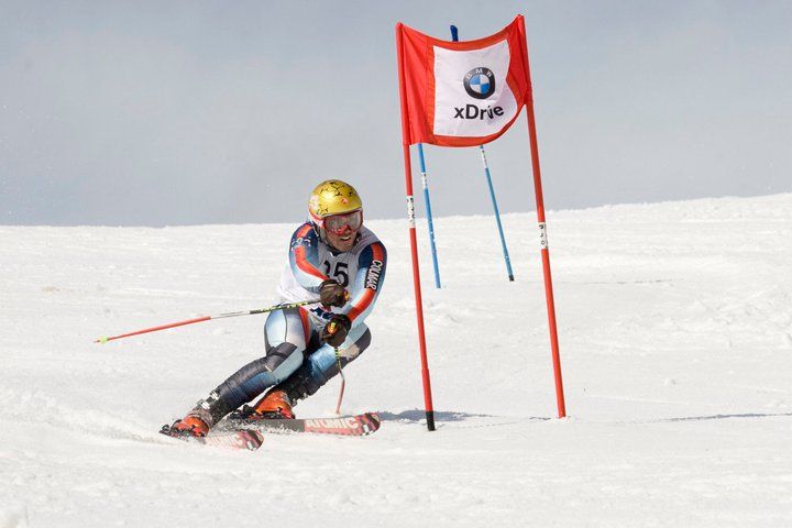 Foto scattata durante la competizione internazionale di sci alpino Bmw X3 Games
 Skier: Andrea Bergamasco 1°class.