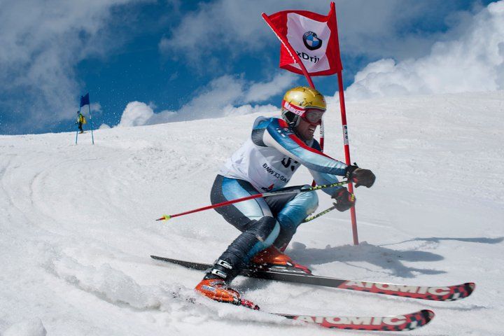 Foto scattata durante la competizione internazionale di sci alpino Bmw X3 Games
 Skier: Andrea Bergamasco 1°class.