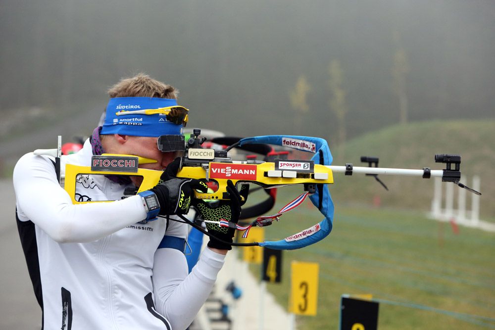 Lukas in posizione d'attacco