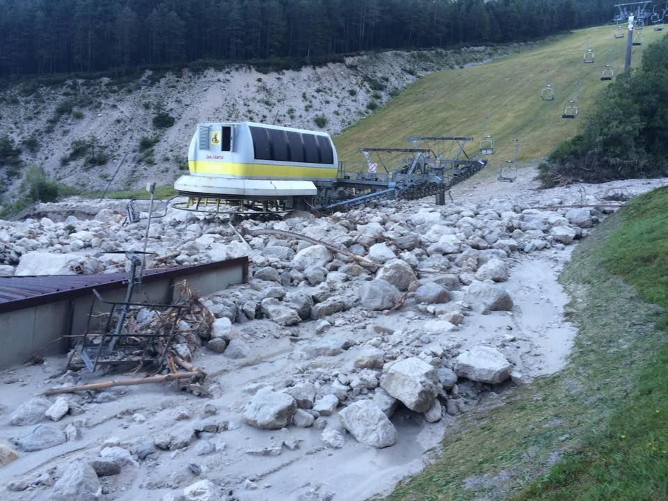 San Vito di Cadore Frana Agosto 2015