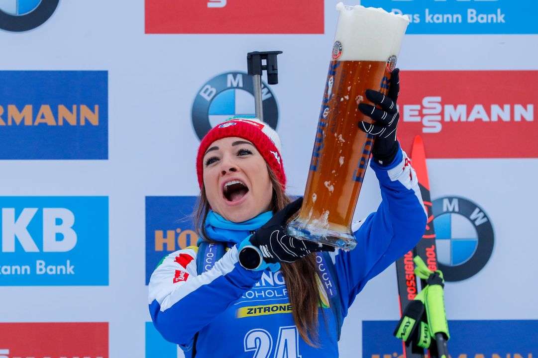 La soddisfazione di Dorothea Wierer: 'E' positivo il fatto che sono arrivata a podio in tre differenti gare'