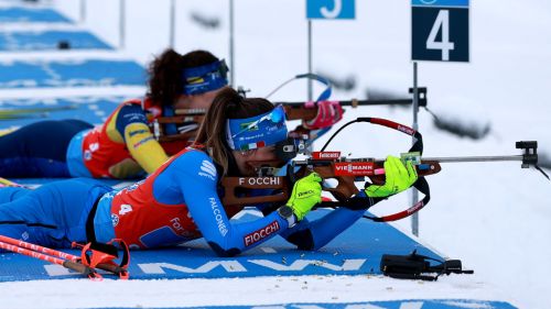 Vittozzi au lancement du dernier Wierer comme dans le relais magique 2018