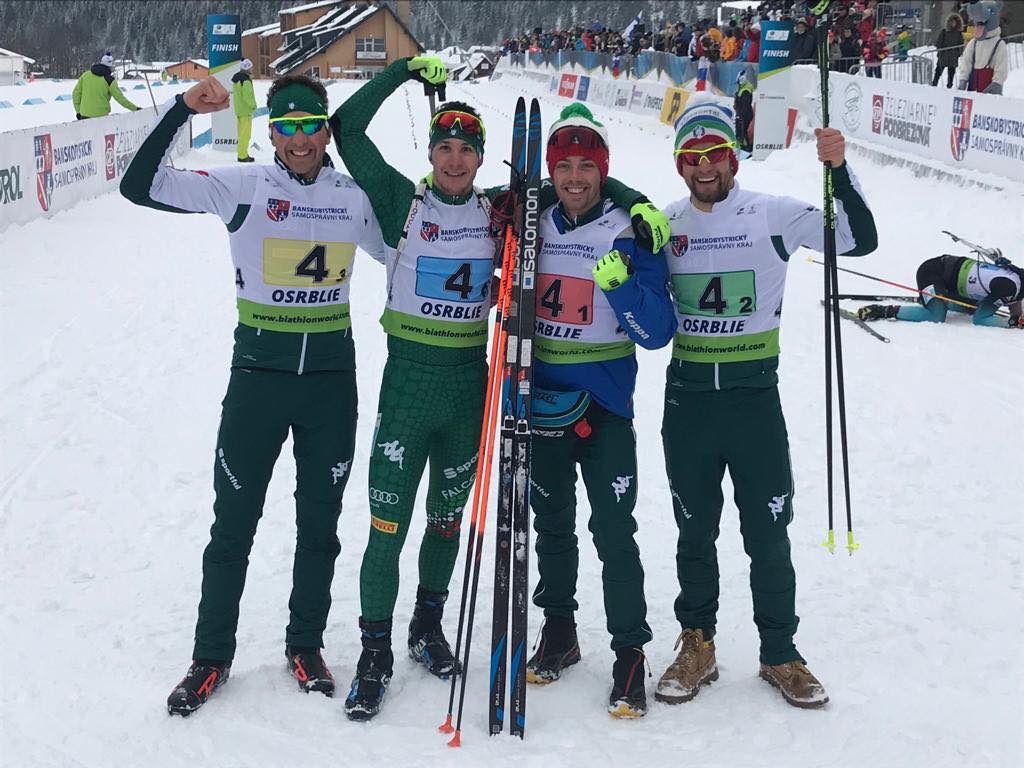 Biathlon: gli azzurri salgono sul podio nella staffetta maschile Junior