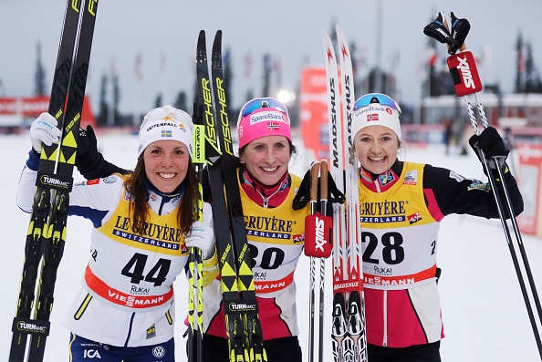 Podio regale nella 10 Km in alternato di Ruka