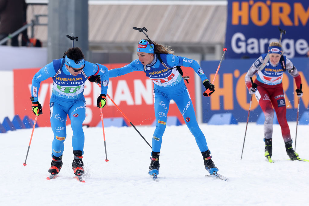 L’Italbiathlon all’attacco di una medaglia nell’esordio mondiale: i quartetti della staffetta mista di Nove Mesto