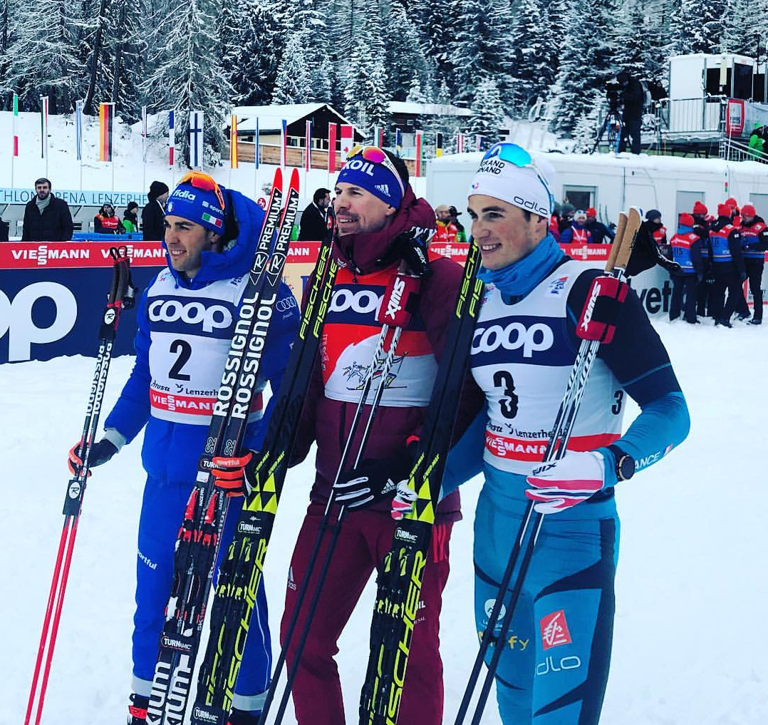 A Lenzerheide Pellegrino si arrende solo a Sergey Ustiugov, terzo Chanavat