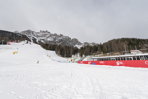 Pronta la nuova finish area di Rumerlo a Cortina d'Ampezzo