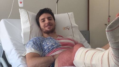 Un gruppetto di slalomgigantisti azzurri in partenza per il Sudamerica. Fill, Borsotti e Marsaglia a Cervinia