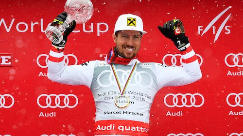 La lista di partenza dello slalom maschile di Levi: Yule col numero 1, Hirscher col 3, Kristoffersen col 5
