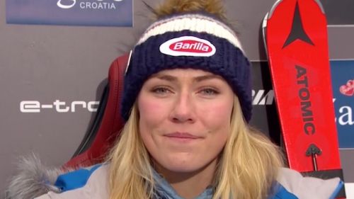 Mikaela Shiffrin in un mondo a parte nella prima manche dello slalom di Zagabria