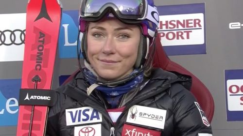 Mikaela Shiffrin in testa alla prima manche dello slalom di Levi