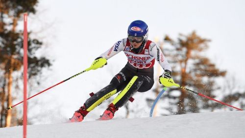 Mikaela Shiffrin in testa alla prima manche dello slalom di Levi