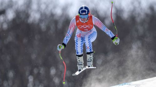 Lindsey Vonn davanti nella prima prova della discesa olimpica di Jeongseon