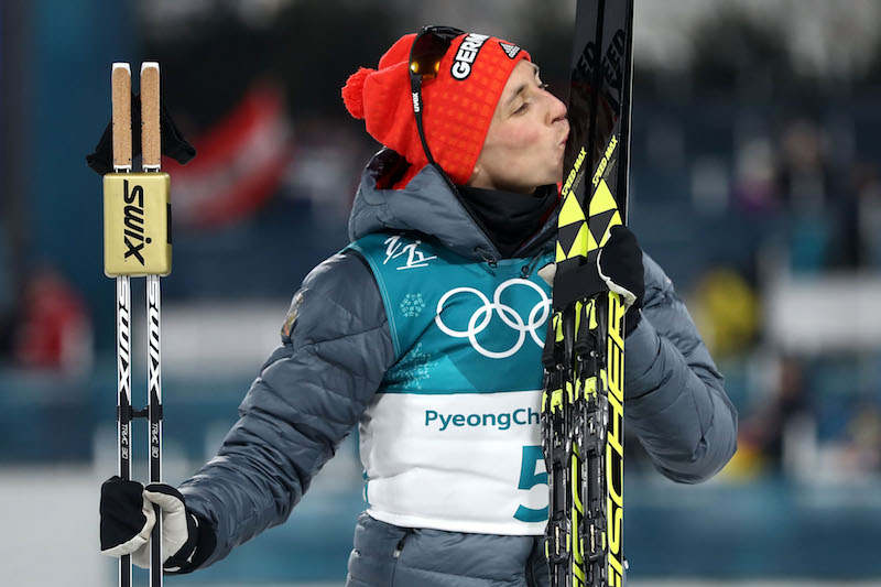 Eric Frenzel bissa l'oro di Sochi nella gara dal trampolino piccolo battendo ancora Akito Watabe