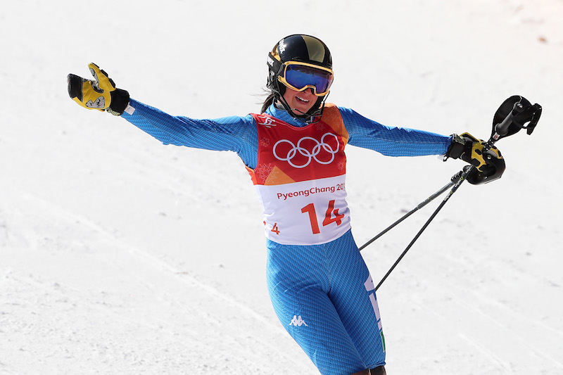Gli azzurri per la prima gara a squadre di sci alpino della storia olimpica