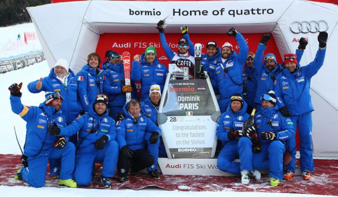 Sei azzurri impegnati nelle prove della discesa di Wengen