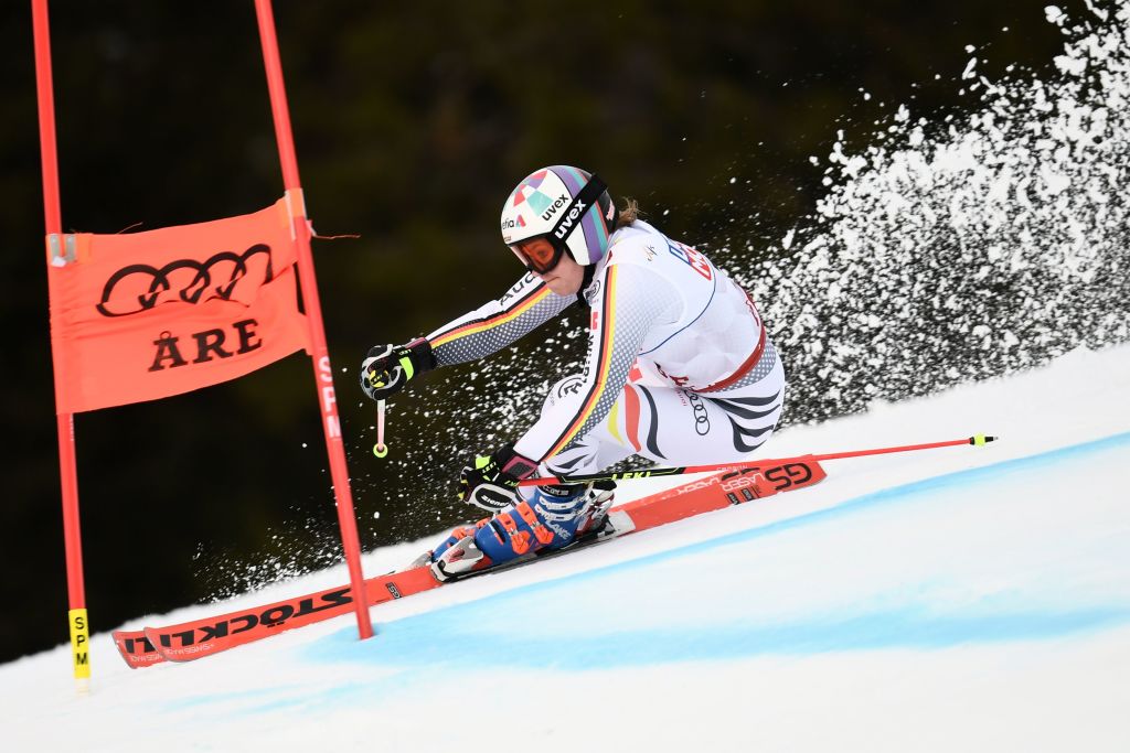 Viktoria Rebensburg comanda la prima manche del gigante dei Mondiali di Are