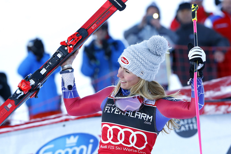 Mikaela Shiffrin domina la manche di qualificazione per lo slalom parallelo di Courchevel