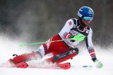 Marco Schwarz in testa alla prima manche dello slalom di Adelboden