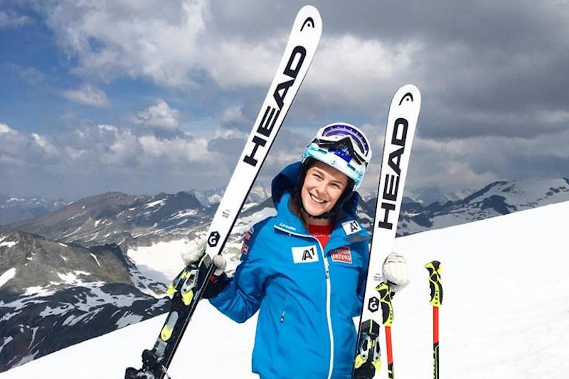 Anche Carmen Thalmann è tornata sugli sci