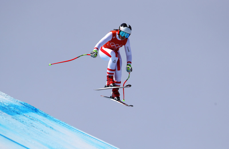 Stephanie Venier la più veloce nella seconda prova della discesa olimpica di Jeongseon
