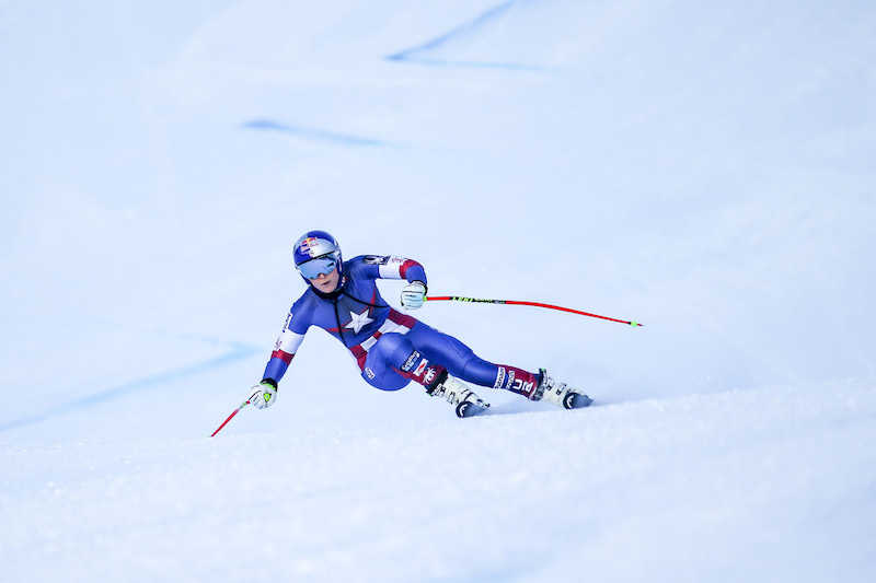 Lindsey Vonn e Christof Innerhofer al Passo San Pellegrino: 'Un allenamento proficuo'