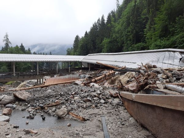 auch der vom Regen beschädigte Königsseeweg