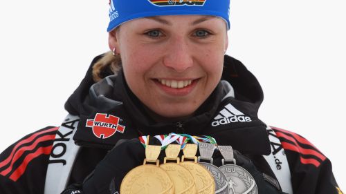 Magdalena Neuner premiata insieme a Dirk Nowitzki e alla coppia Ludwig-Walkenhorst come atleta tedesca del decennio!