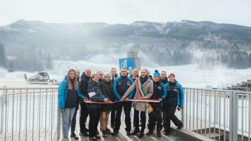 I Giochi sono sempre pi&ugrave; vicini a Lago di Tesero: taglio del nastro per il rinnovato stadio del fondo