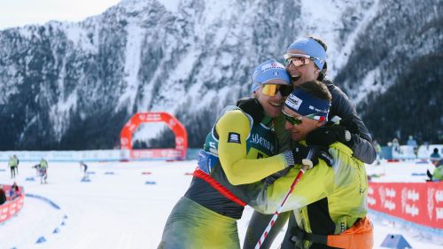 Nella chiusura a Saint-Barth&eacute;lemy, Salvadori, Ganz e Graz consegnano alle Fiamme Gialle il tricolore in staffetta
