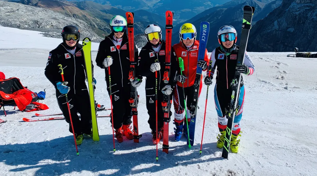 Primo allenamento per le ragazze austriache del super team di velocità: 'Allo Stelvio condizioni ottime'