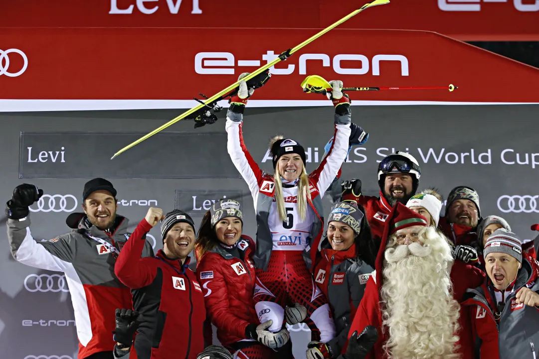 Katharina Truppe e un primo podio per sè e l'Austria: 'Fantastico'. Wendy Holdener, rimonta per un... record