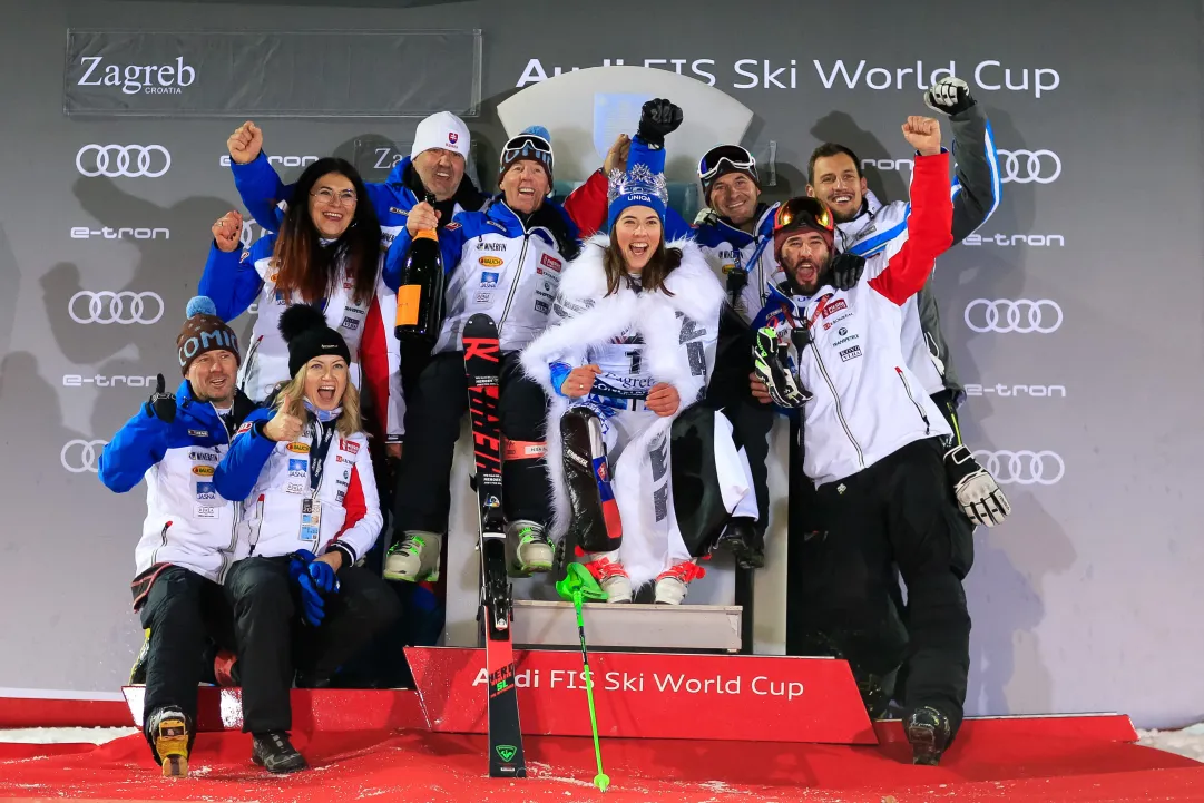 Le classifiche della Coppa del Mondo femminile dopo Zagabria: Vlhova sorpassa Brignone nella generale
