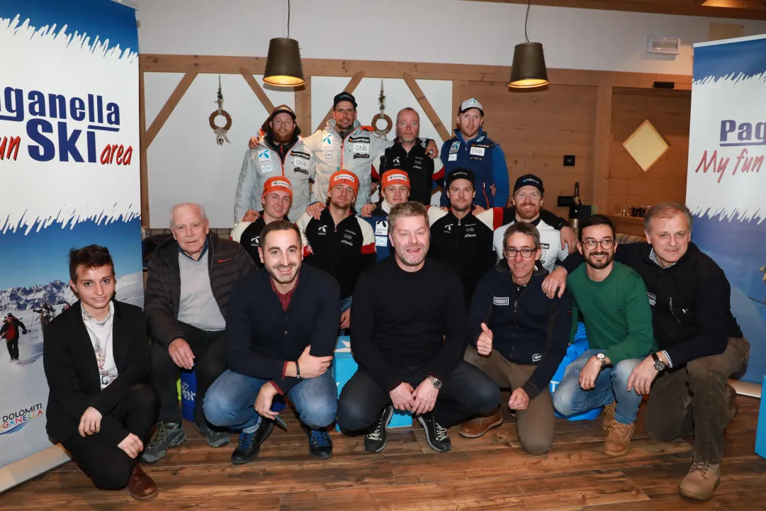 Il team norvegese in Paganella per preparare la due giorni sulla Gran Risa: una collaborazione che dura da anni