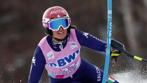 E' Fede Brignone la miglior azzurra in slalom: gran 11° posto, Curtoni in top 15, male Della Mea e Peterlini