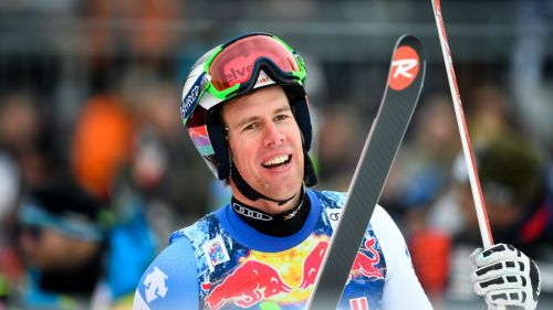 Slalomisti azzurri nella snowhall di Amneville assieme ai colleghi francesi guidati da Muffat-Jeandet