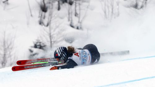 Sola è un fulmine sulla Aloch: 'Tite' seconda dopo la 1^ manche dello slalom di Coppa Europa dietro Hoerhager