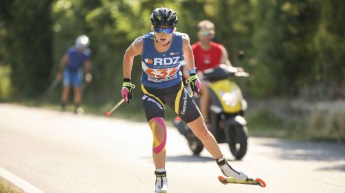 Slalomisti azzurri nella snowhall di Amneville assieme ai colleghi francesi guidati da Muffat-Jeandet