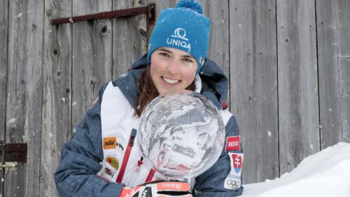 Goggia e Bassino sotto la neve di Livigno, per Manfred Moelgg allenamento individuale a San Vigilio
