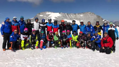 'Osservati' a Santa Caterina Valfurva: si lavora in velocità con Carca e arriva Blardone... con i ragazzi della C