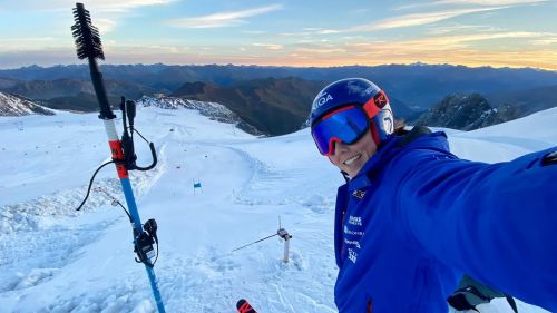 Aleksander Aamodt Kilde è arrivato sulle Alpi: primo allenamento all'ombra del Cervino