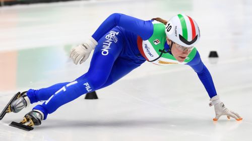 Martina Valcepina guida il primo raduno dell'Italia dello short track: via a Baselga di Pinè