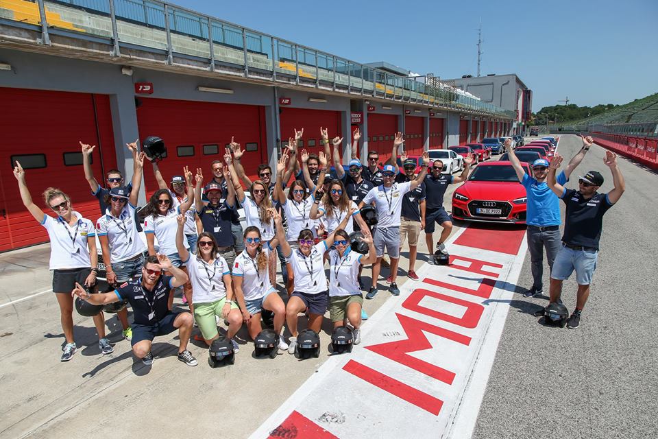 Evento estivo con Audi Sport: ad Imola ben 24 atleti della FISI in pista all'Autodromo Enzo e Dino Ferrari