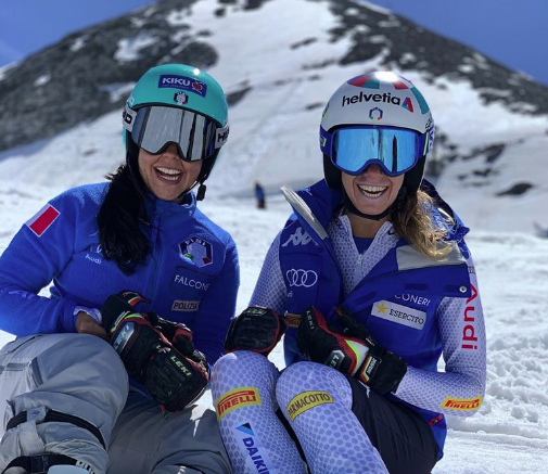 Le azzurre 'sgasano' allo Stelvio e alternano pista e skiroll per l'allenamento quotidiano