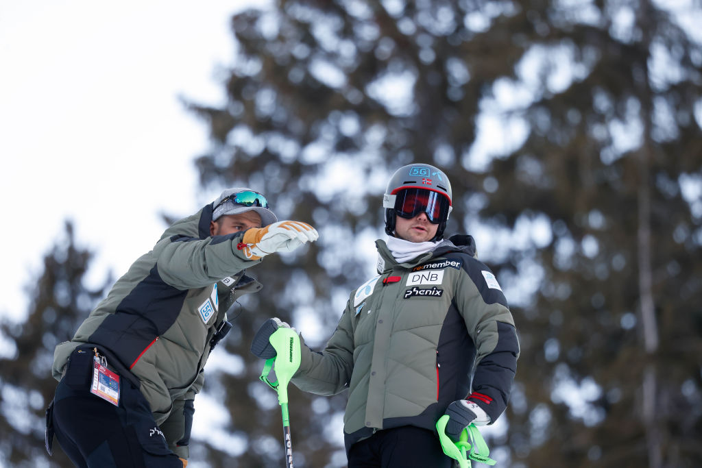 à 13h00 nous rejoignons le slalom hommes, même si les conditions ne sont pas très différentes d’hier…