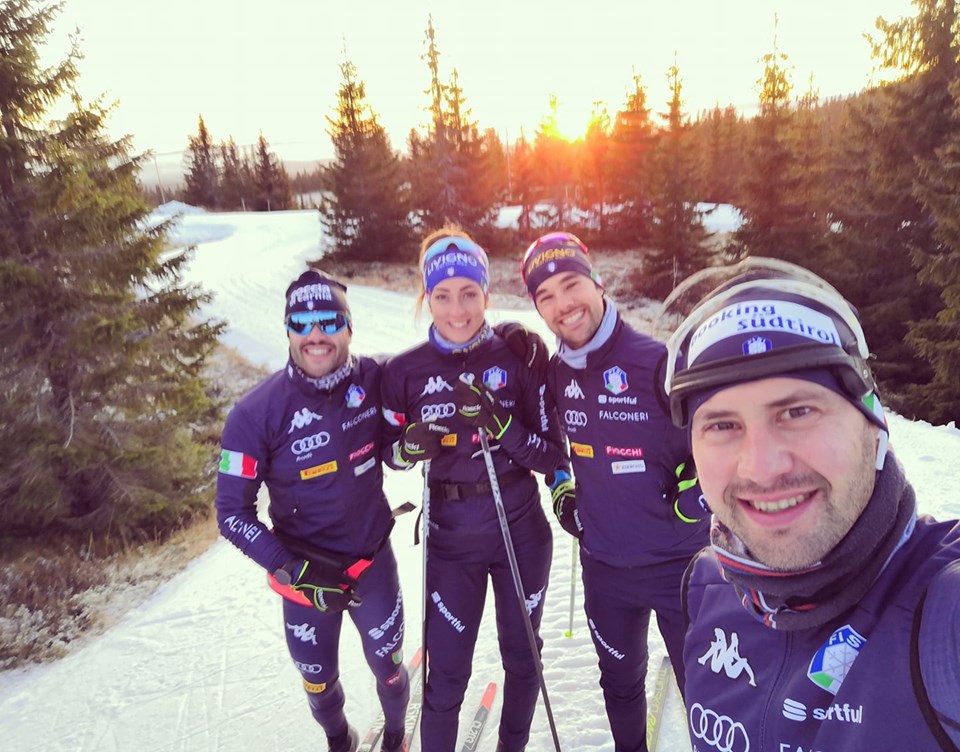 Azzurri al gran lavoro a Sjusjoen: poco più di tre settimane all'esordio e si festeggiano i 30 anni di Dominik Windisch